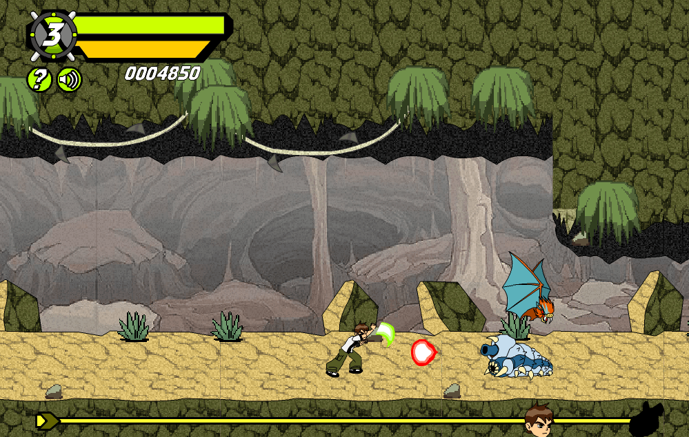Thực hiện hành trình tiêu diệt quái vật đặc sắc với game Cuộc Phiêu Lưu Của Ben 10 – Ben 10 Savage Pursuit