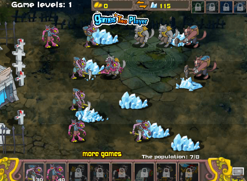 Đào kim cương và đánh trận tuyệt hay trong game chiến thuật Đại Chiến Ma Cà Rồng – Werewolt Vampire War