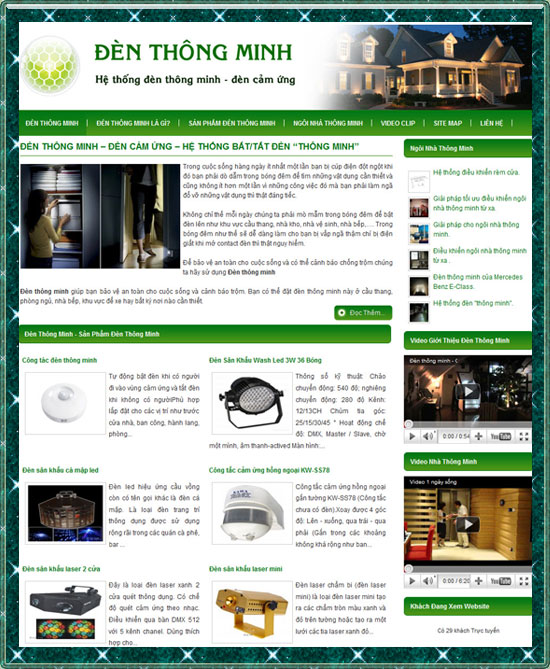 Đèn thông minh – Den thong minh – Đèn cảm ứng – Giới thiệu website hay