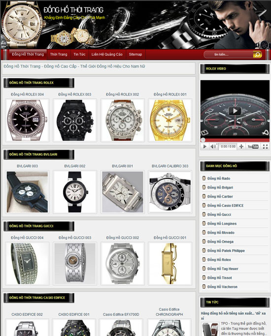 Đồng hồ – Đồng hồ thời trang – Giới thiệu website hay
