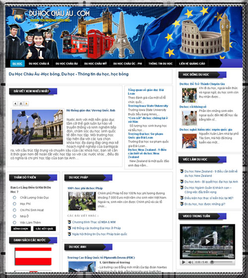 Du học Châu Âu – Thông Tin Du Học, Học Bổng – Giới thiệu website hay