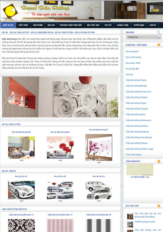 Giay Decal, Decal Dan Tuong, Dan tuong, Trang tri noi that, Dan tuong van phong…. – Giới thiệu website hay