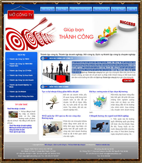 Mở công ty – Thành lập công ty – Giới thiệu website hay