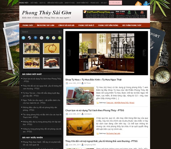Phong Thủy Sài Gòn – Giới thiệu website hay