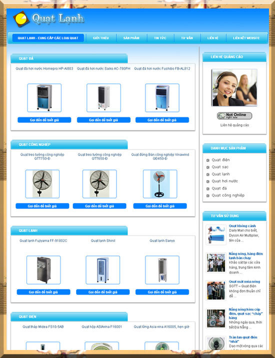 Thị trường quạt lạnh đang có sức hút – Giới thiệu website hay