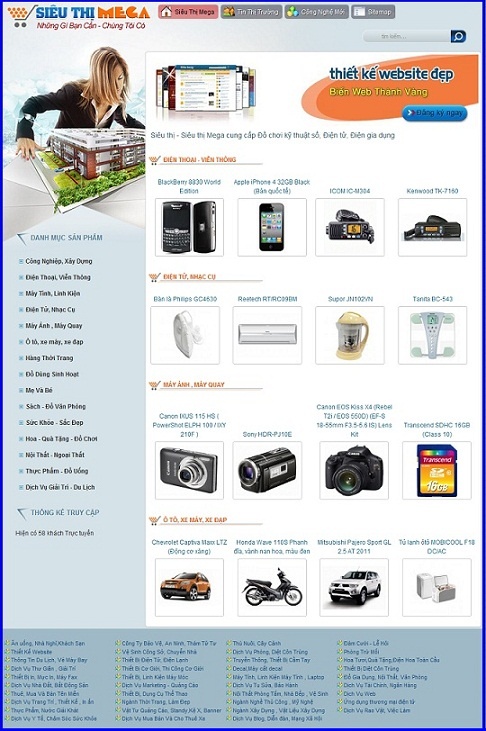 Siêu thị Mega cung cấp Đồ chơi kỹ thuật số, Điện tử, Điện gia dụng – Giới thiệu website hay