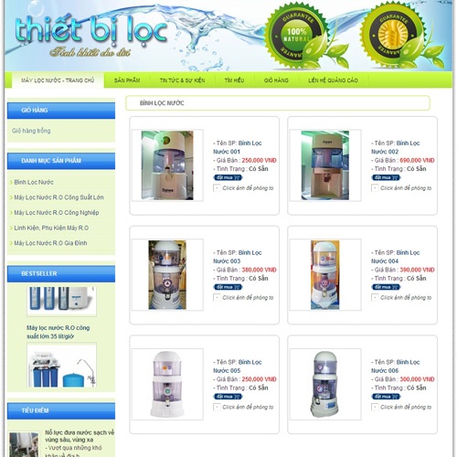 Thiết bị lọc – Lọc nước – Giới thiệu website hay