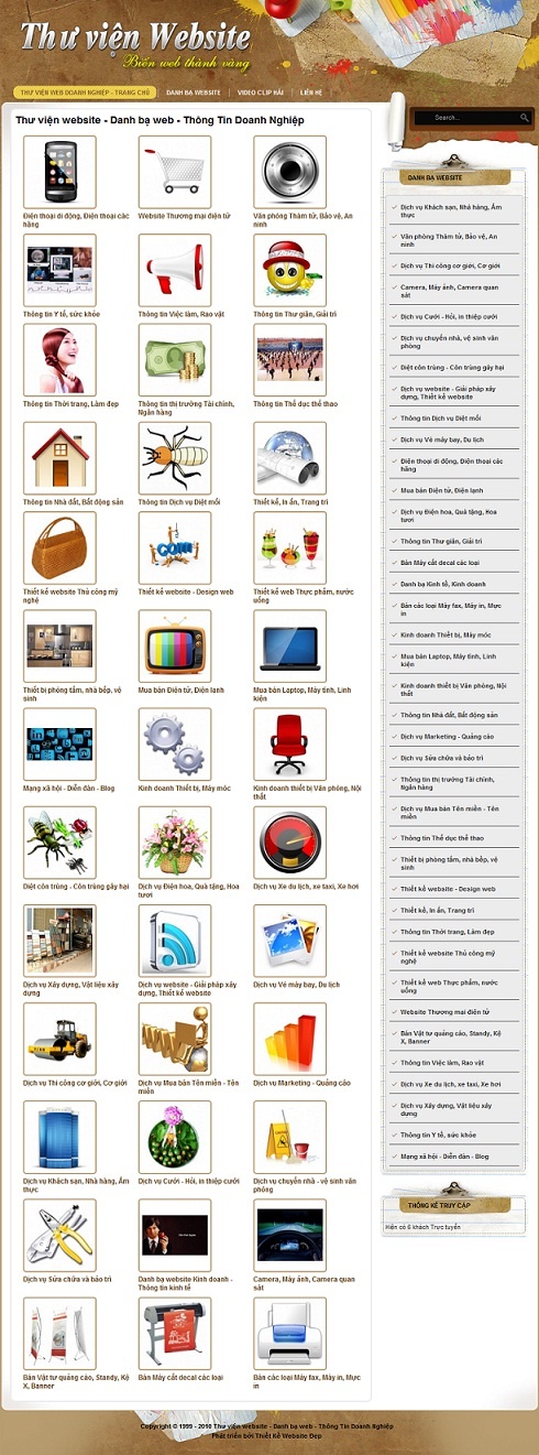 Thư viện website – Danh bạ web – Thông Tin Doanh Nghiệp – Giới thiệu website hay
