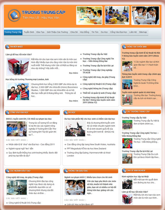 Trường trung cấp – Giới thiệu website hay