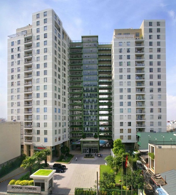 Toàn cảnh khu căn hộ  Botanic Towers