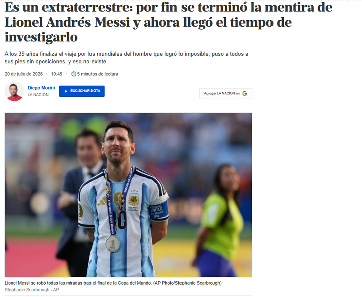 Báo Argentina: Messi ‘lừa gạt’ 8 tỷ người, phải điều tra