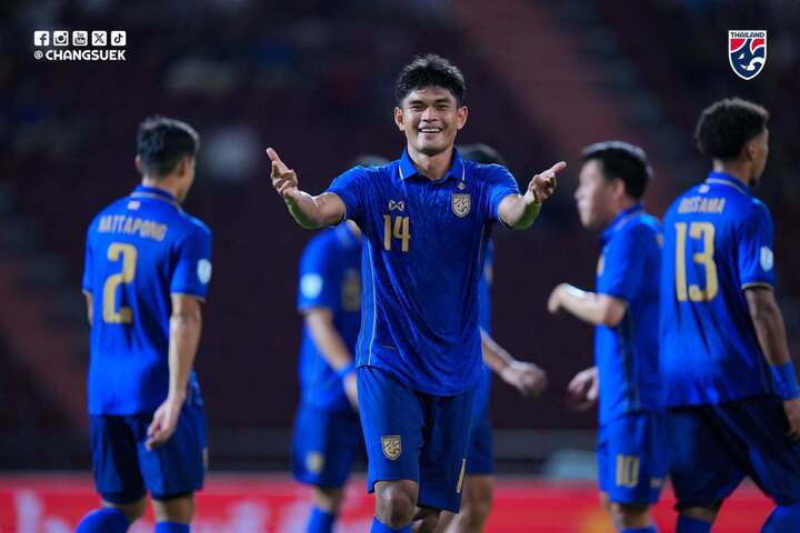 Thái Lan đánh bại Malaysia, giành ngôi đầu bảng B ASEAN Cup 2026